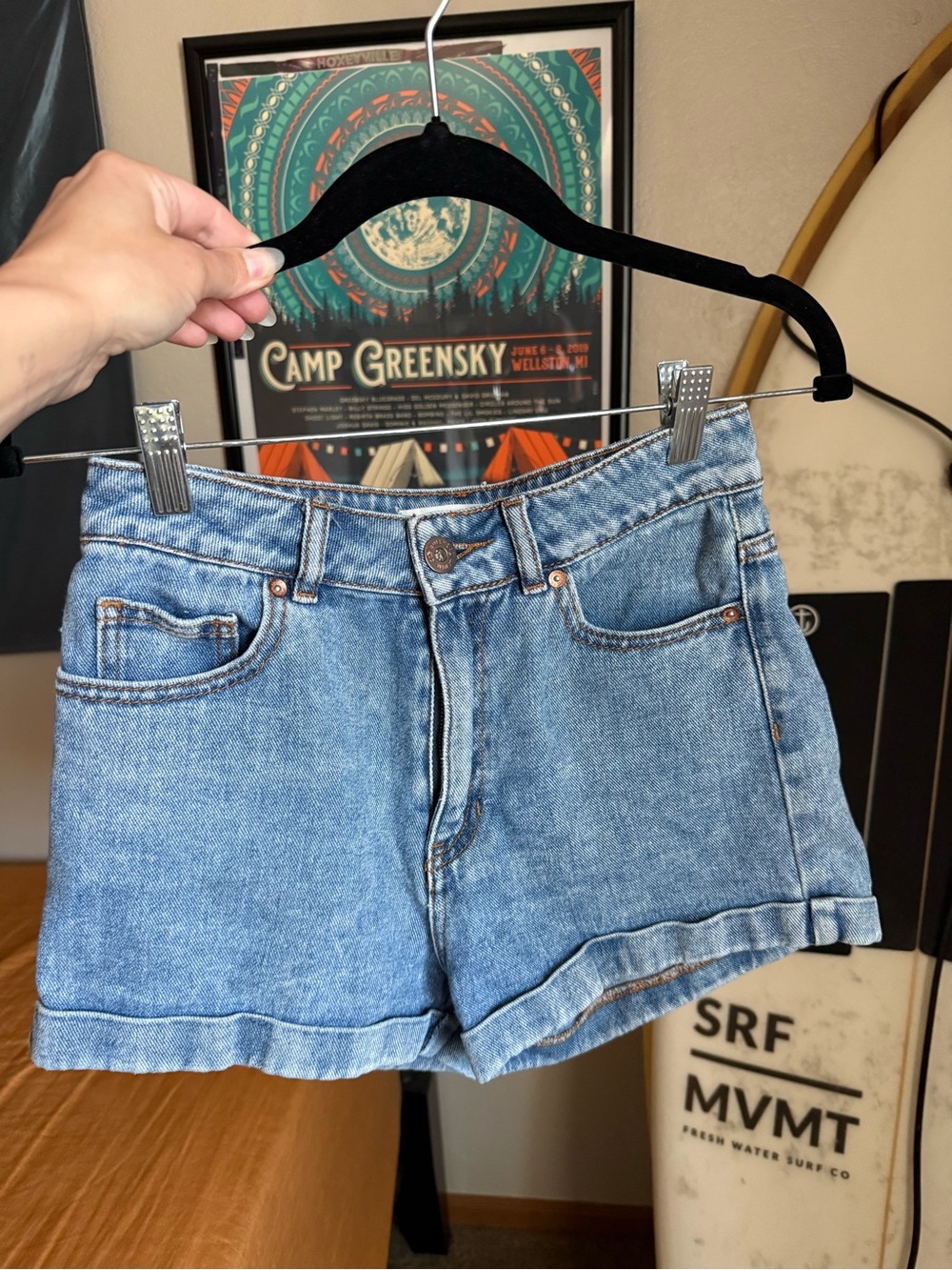 Bullhead mom Short blue